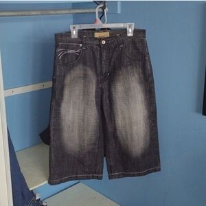 Vintage Deff long jean shorts